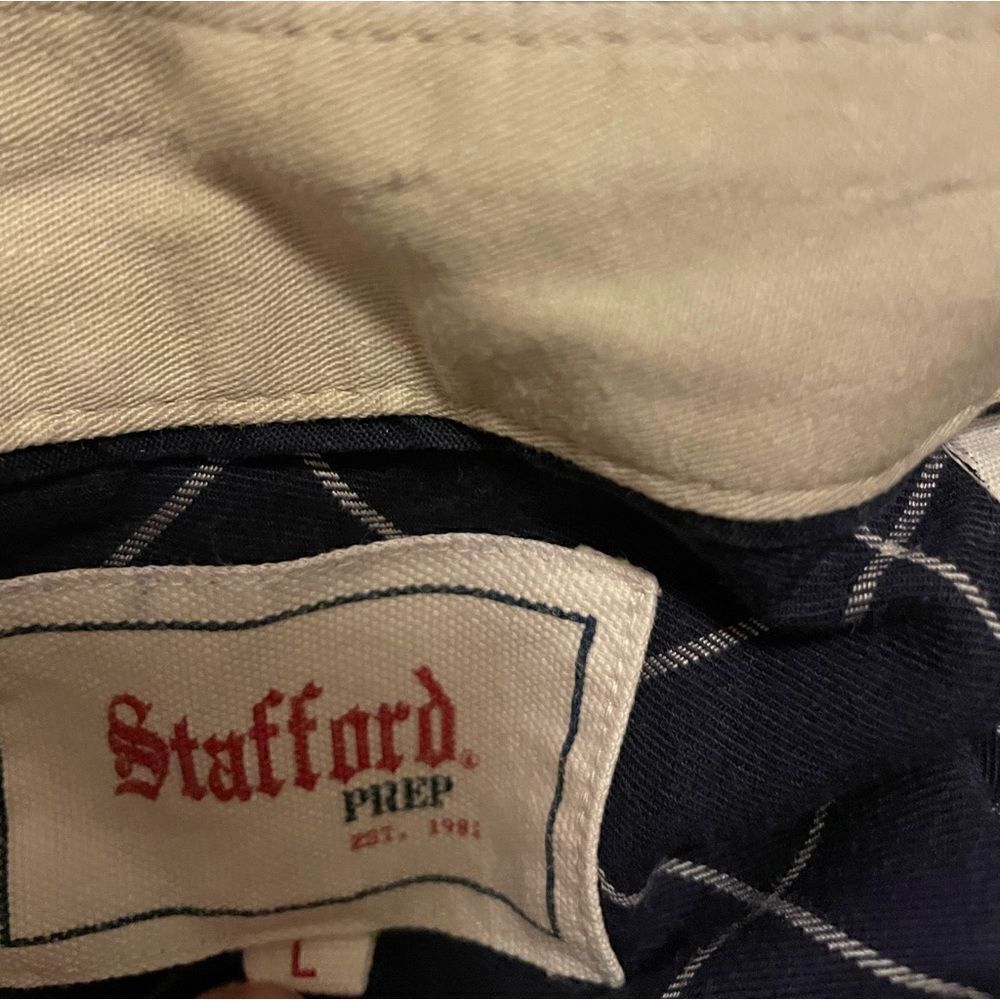 STAFFORD PREP button down up shirt large - Picture 3 of 3